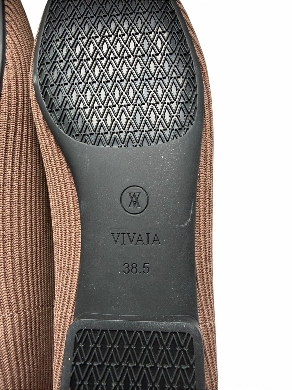 Vivaia Square-Toe V-Cut Flats (Margot 2.0). Espresso. Size 7.5 (38.5). NIB - Picture 6 of 8